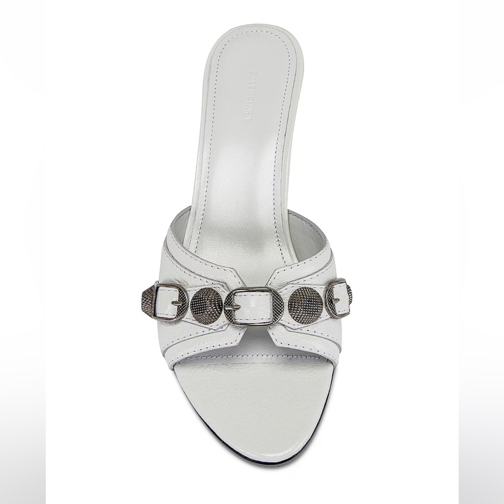 Balenciaga Cagole Mule in White Size 7.5 - Picture 6 of 15